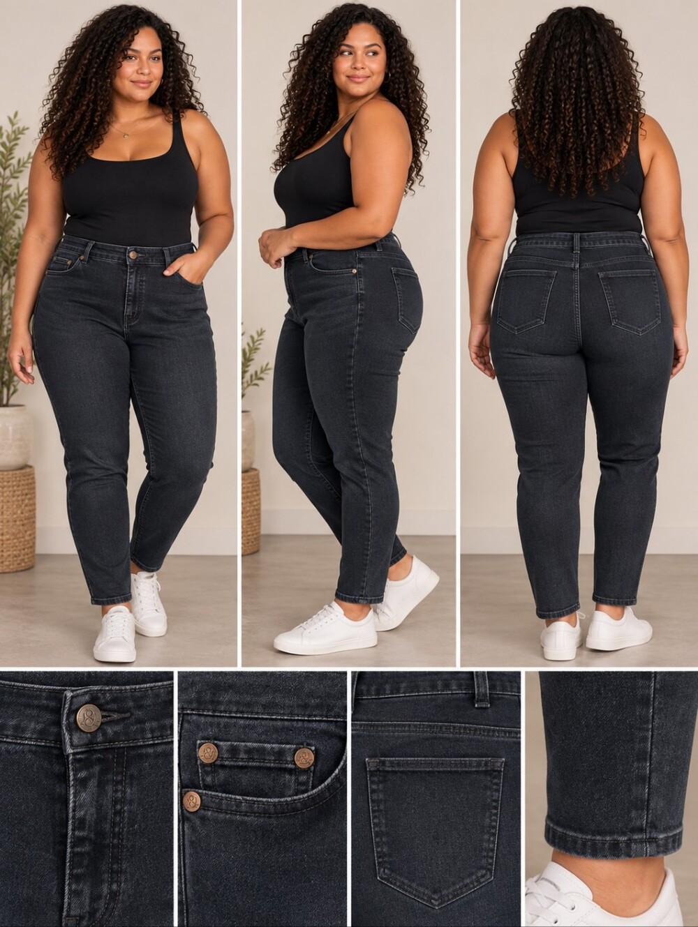 Love & Legend Dark Wash Stretch Jeans – Plus Size